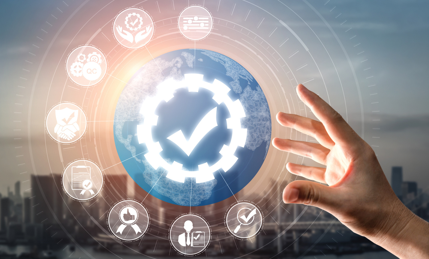 QA Quality Assurance and Quality Control Concept